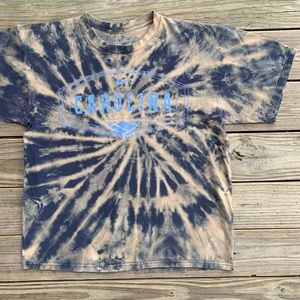 Vintage Y2K Nike Jordan NCAA Carolina Center Swoosh Tie Dye Shirt